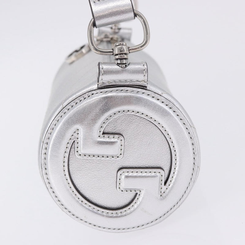 Gucci Blondie Diagonal Quilted Leather Silver Bag