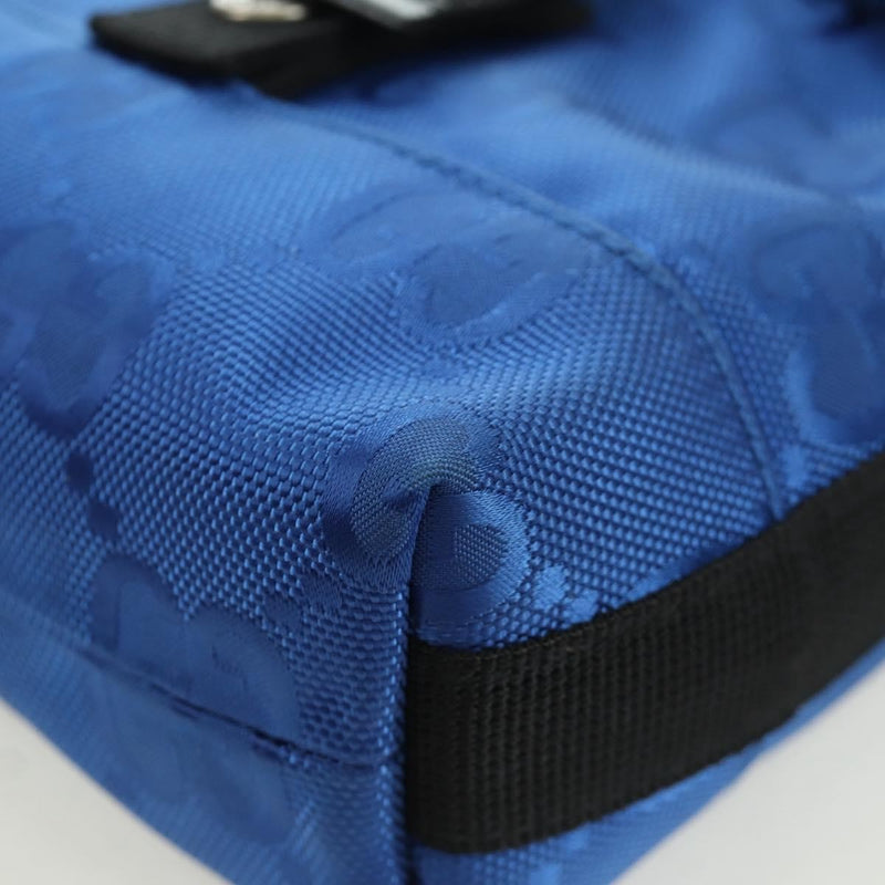Gucci Off The Grid Buckle Messenger Gg Econyl Blue Canvas