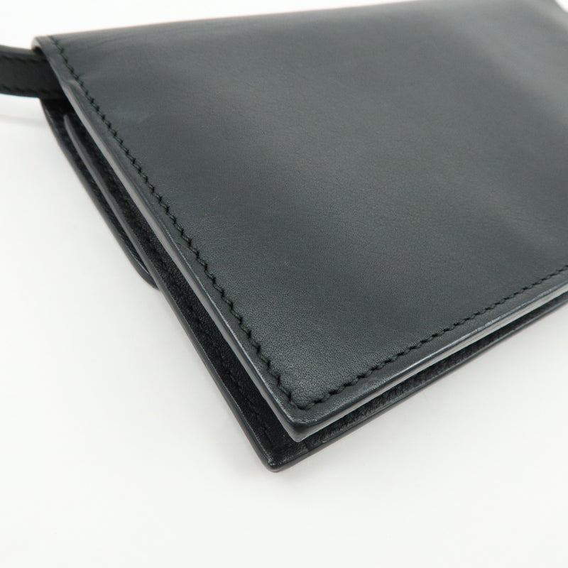 Gucci Interlocking Wallet On Chain Leather Black Bag