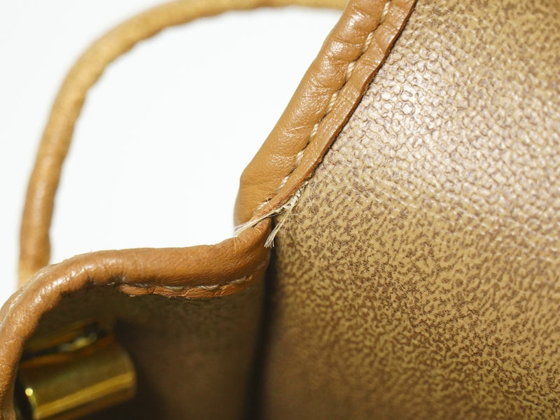 Christian Dior Vintage Honeycomb Canvas Beige Bag