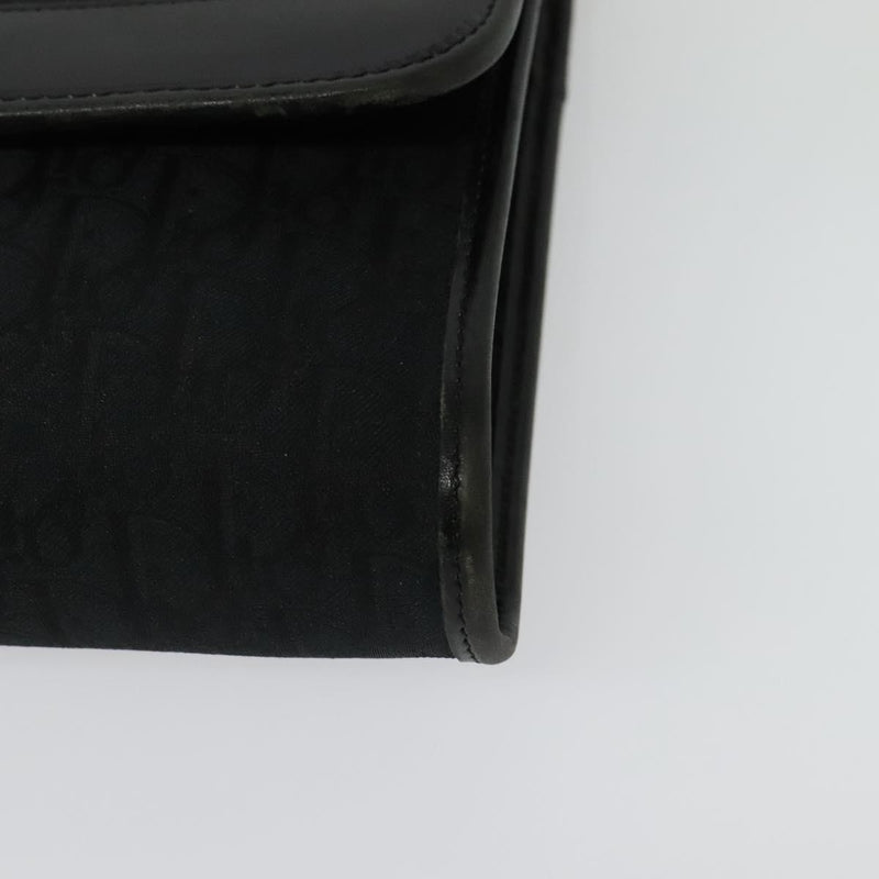 Christian Dior Vintage Trotteur Chain Canvas Black Bag