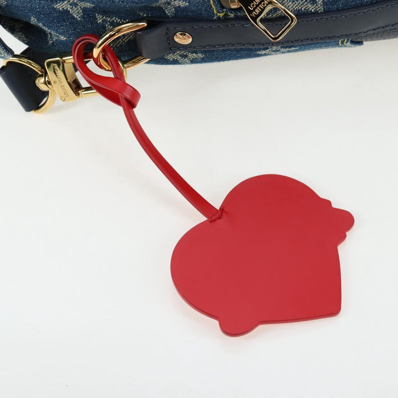 Louis Vuitton Nigo Japanese Cruiser Monogram Denim And Taurillon Leather Blue Canvas Bag