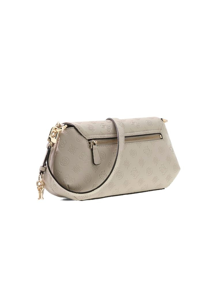 Guess Carmella Crossbody Bag — Beige Polyurethane