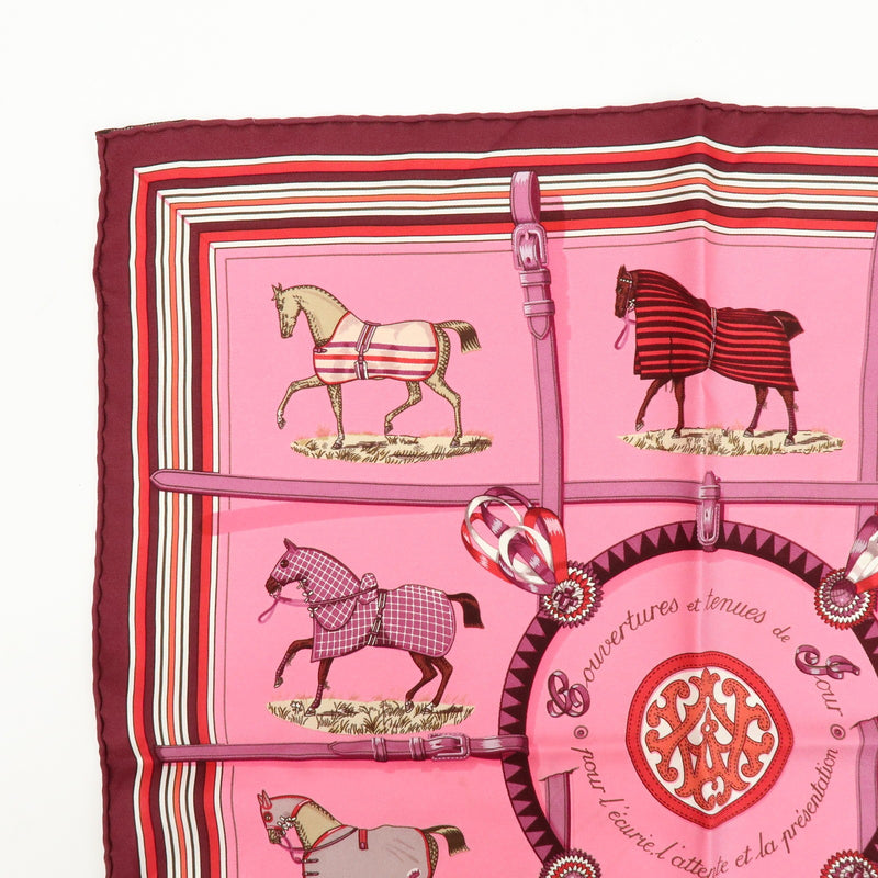 Hermes Carré 42 Silk Pink Accessory
