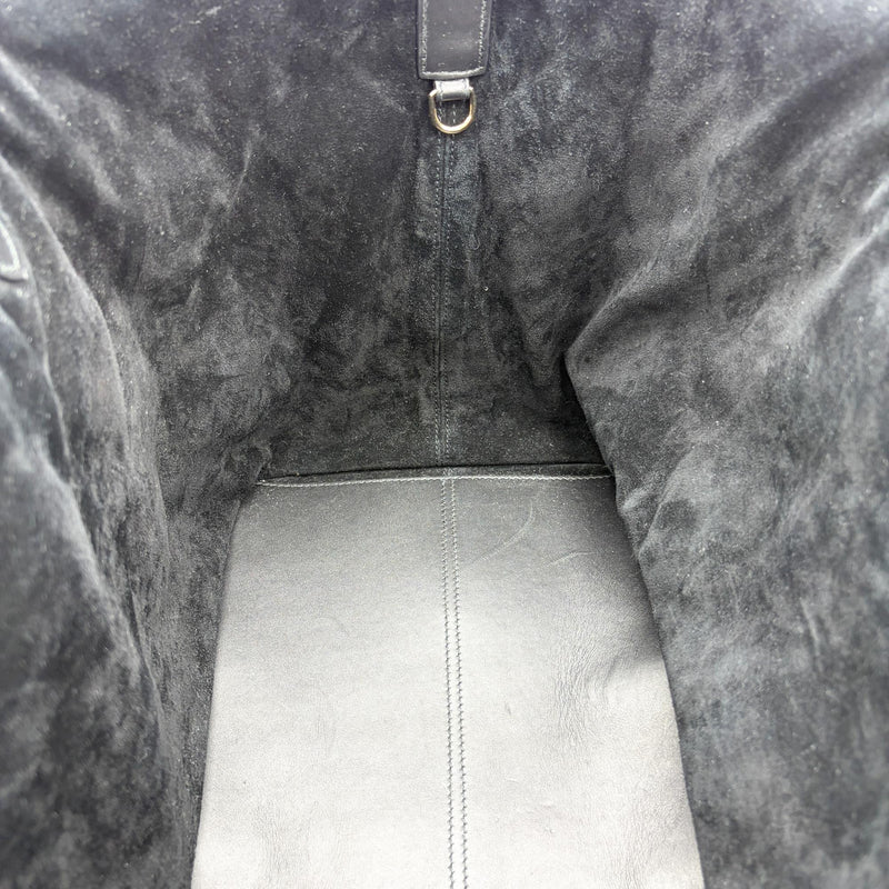 Christian Dior Toujours Macrocannage Quilt Calfskin Black Leather Bag