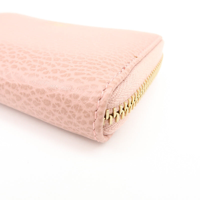 Gucci Swing Zip Around Leather Pink Accessory