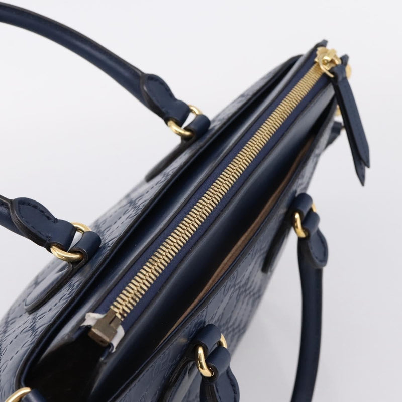 Gucci Linea A Convertible Guccissima Leather Navy Bag