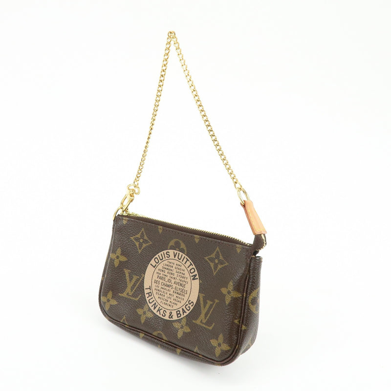 Louis Vuitton Pochette Accessoires Limited Edition Monogram Canvas Brown Bag