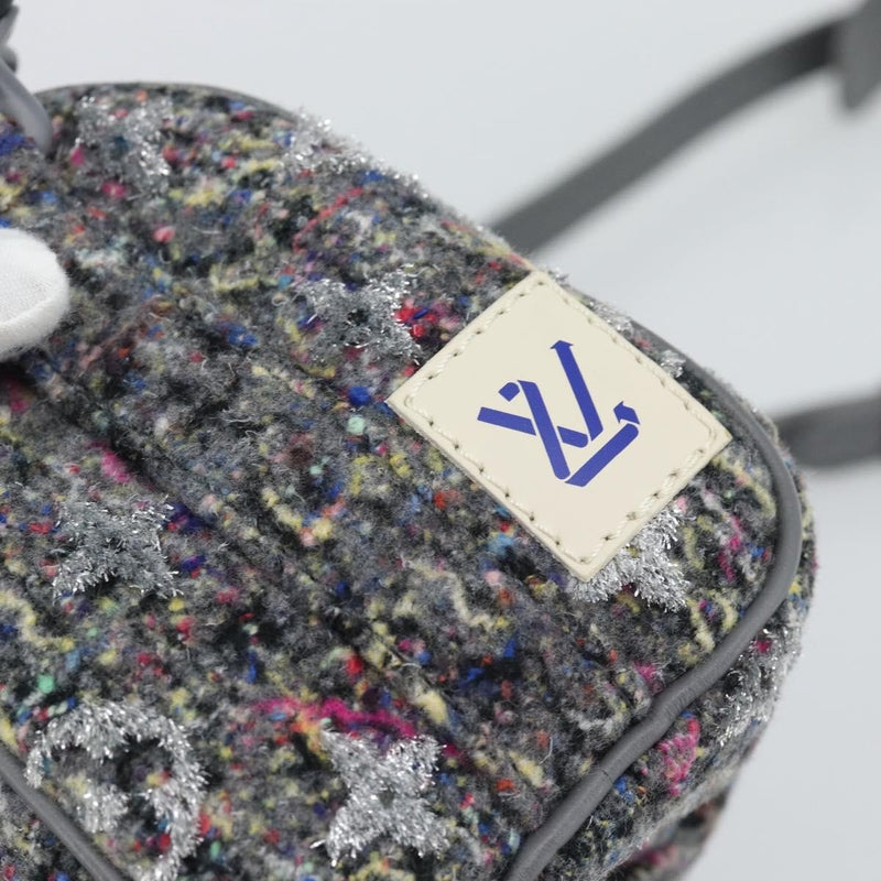 Louis Vuitton Keepall Bandouliere Lv Felt Gray Canvas Bag