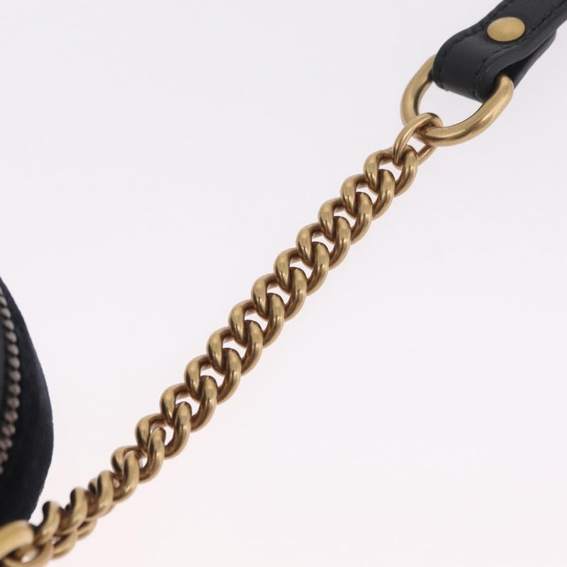 Gucci Gg Marmont Crystal Embellished Matelasse Velvet Black Bag