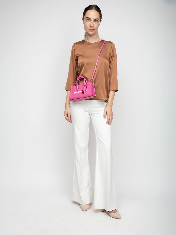 Michael Kors Mirella Crossbody Bag — Pink Leather