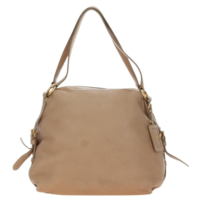 Prada Tote Leather Beige