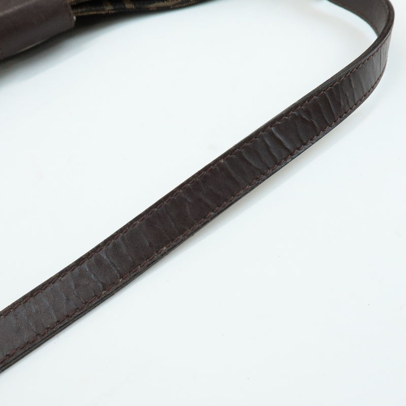 Fendi Flap Hobo Zucca Canvas Brown