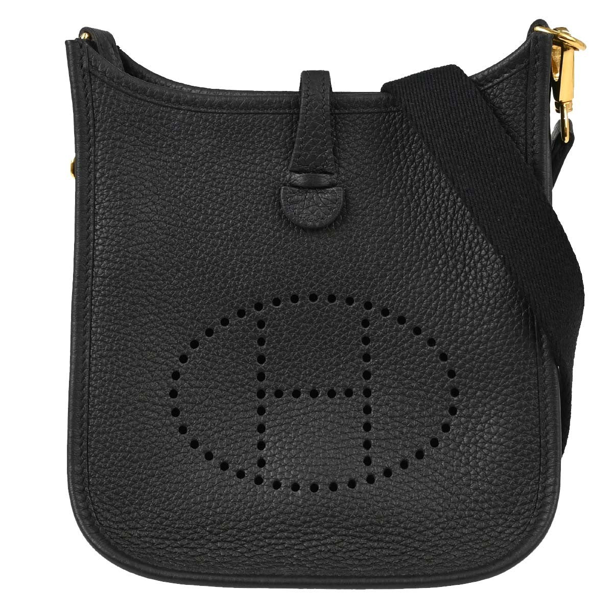 Hermes Evelyne Bag Gen Iii Clemence Black Leather