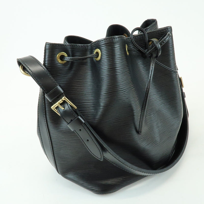 Louis Vuitton Petit Noe Epi Leather Black Bag
