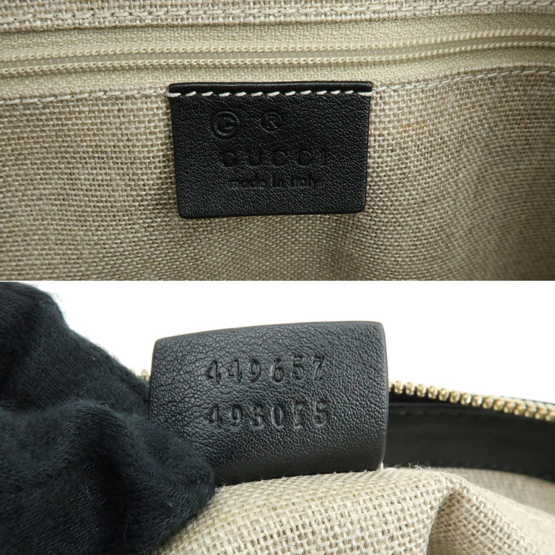 Gucci Guccissima Gg Leather Black Bag