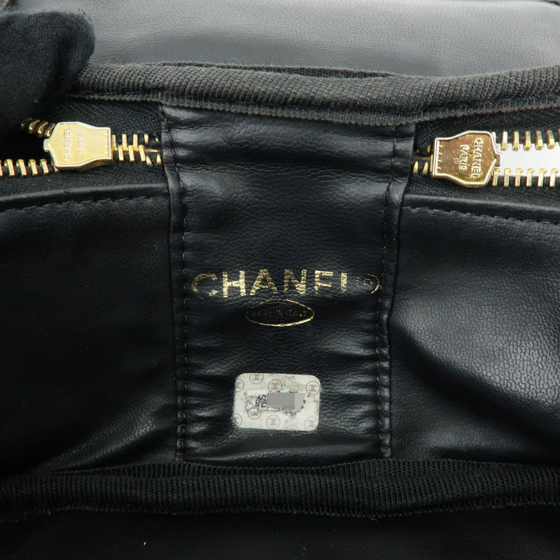 Chanel Vintage Timeless Cosmetic Case Caviar Black Leather Bag