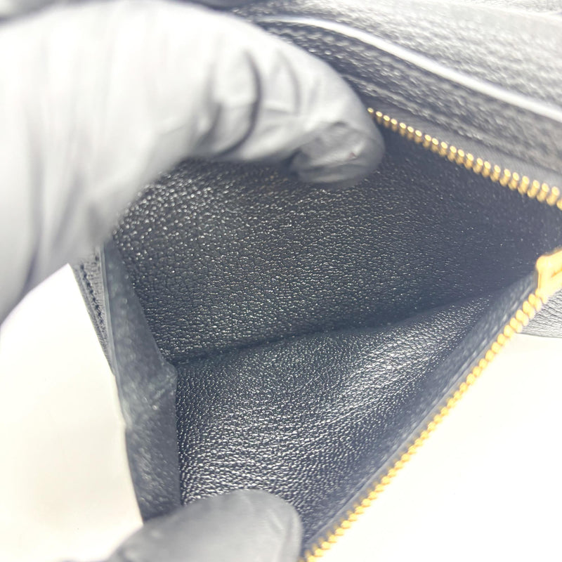 Hermes Bearn Epsom Black Leather Accessory