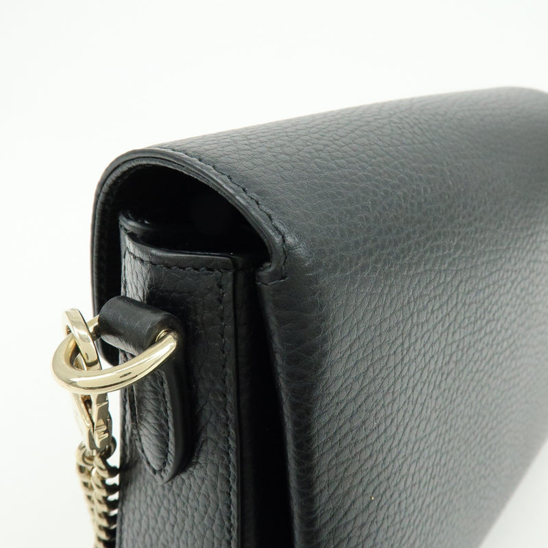 Gucci Interlocking Leather Black Bag
