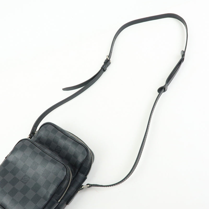 Louis Vuitton Rem Damier Graphite Black Canvas Bag