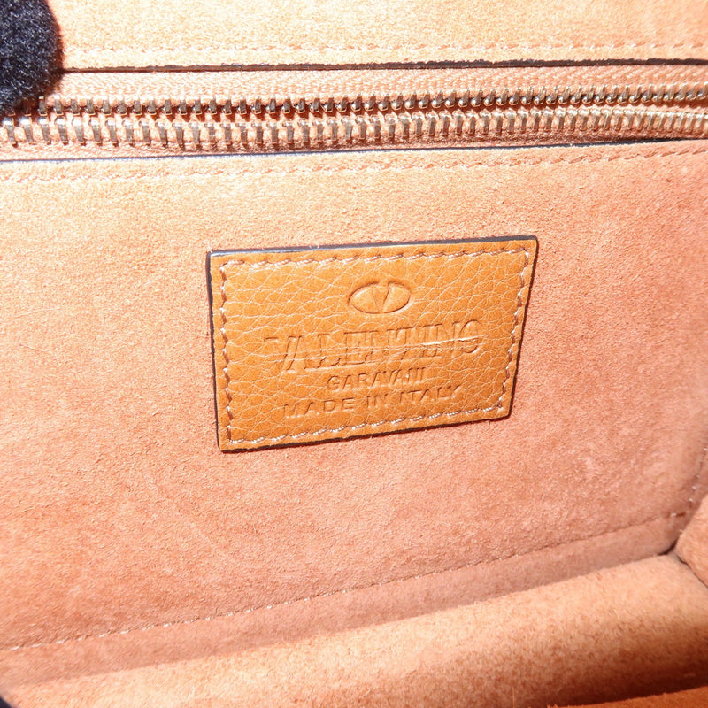 Valentino Garavani Glam Lock Leather Brown Bag