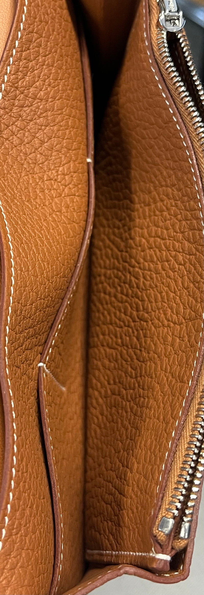 Hermes Dogon Waist Leather Brown Bag