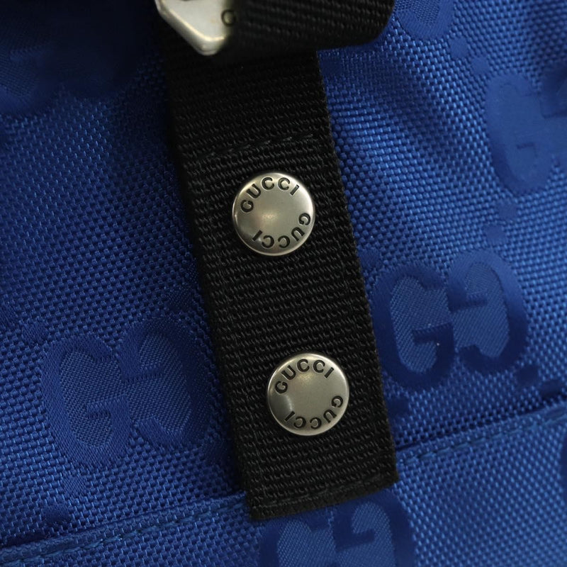 Gucci Off The Grid Buckle Messenger Gg Econyl Blue Canvas