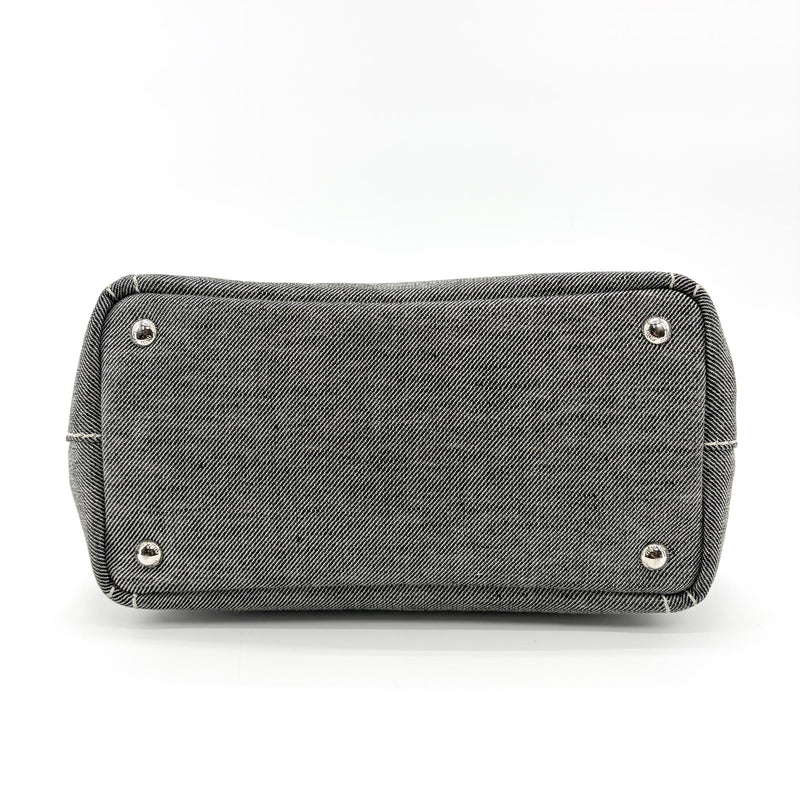 Miu Miu My Logo Leather Black Denim_jeans Bag