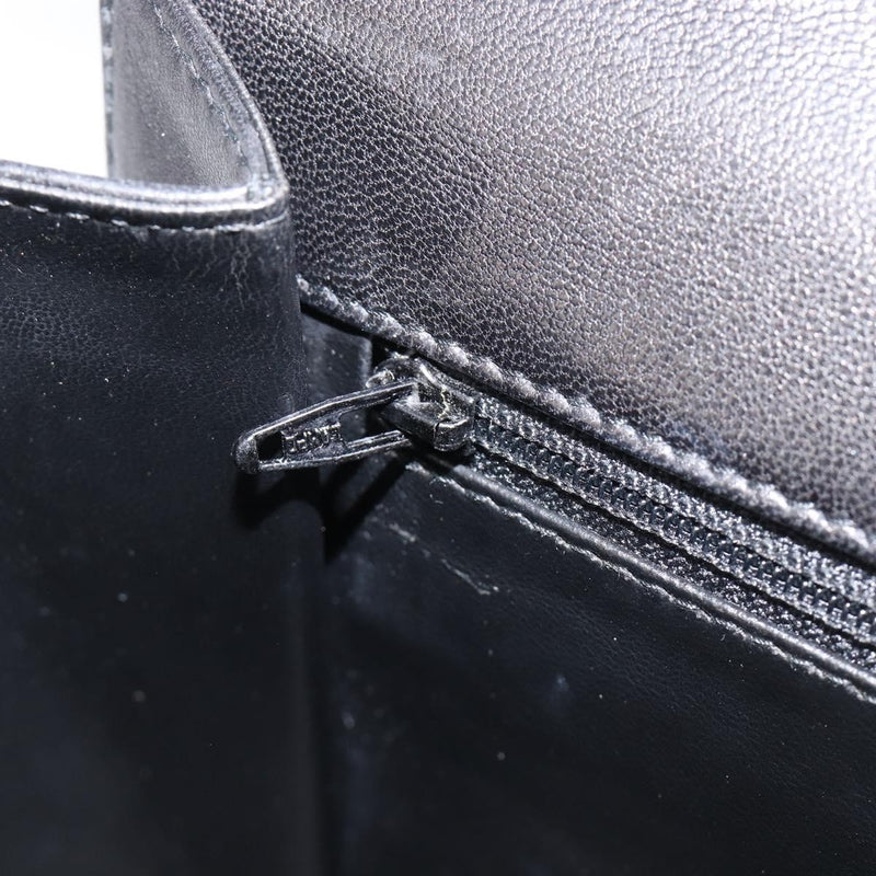 Bally Vintage Chain Quilted Leather Black Bag