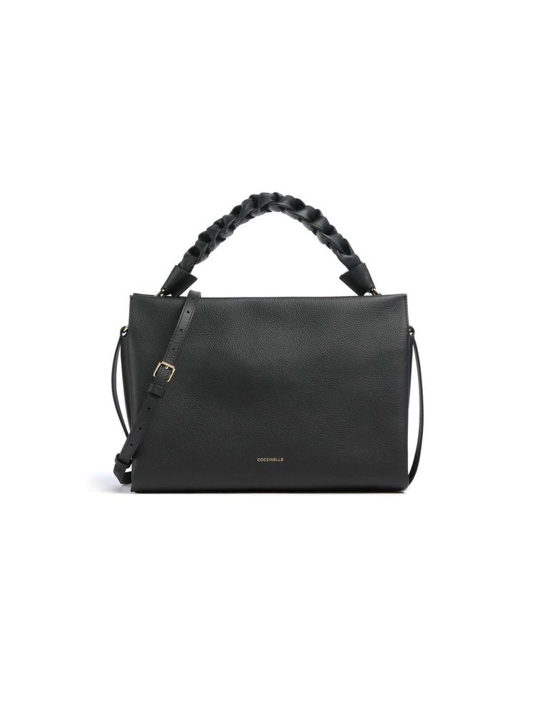 Coccinelle Clutch — Black Cowhide
