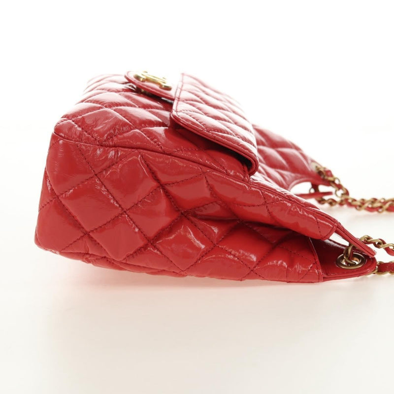 Chanel Wavy Cc Hobo Quilted Crumpled Calfskin Pink Patent_leather