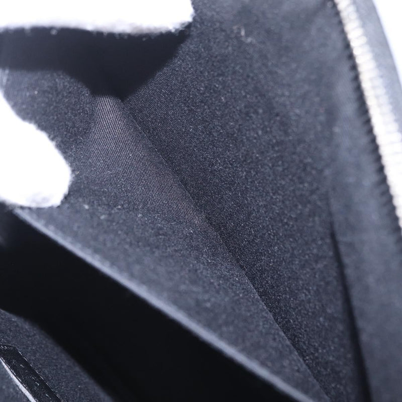 Saint Laurent Letters Zip Clutch Leather Black