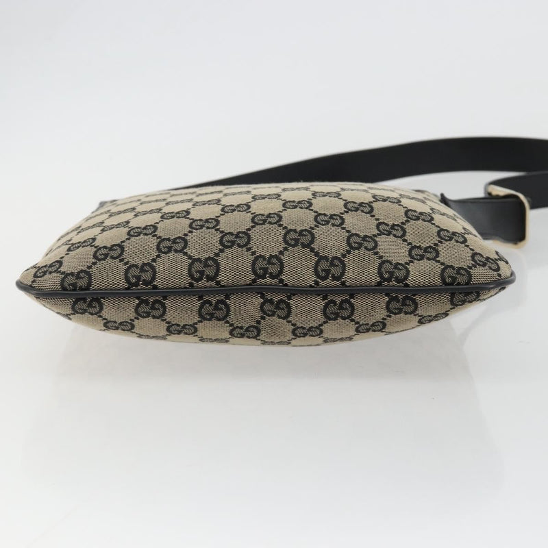Gucci Web Strap Zip Messenger Gg Canvas Beige