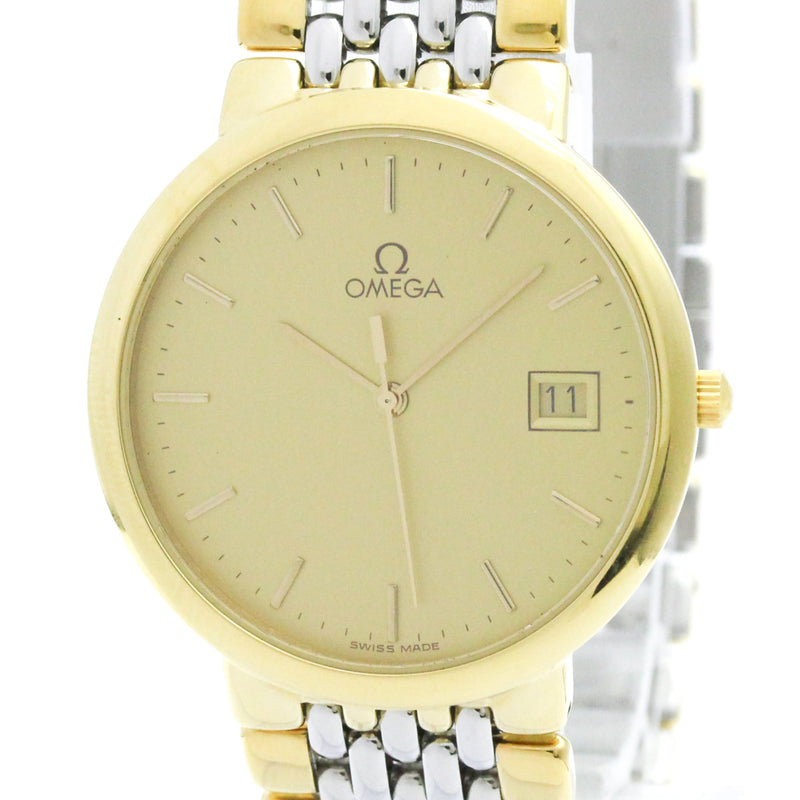 Omega De Ville Quartz Stainless Steel And Gold Plated Watches
