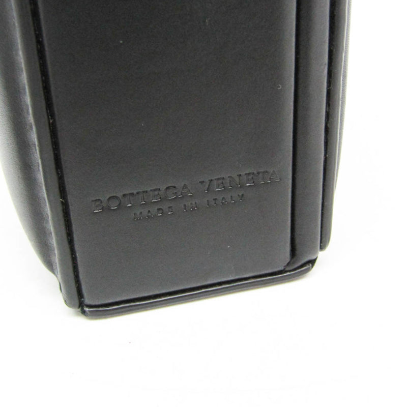 Bottega Veneta Trunk Top Handle Messenger Padded Leather Black