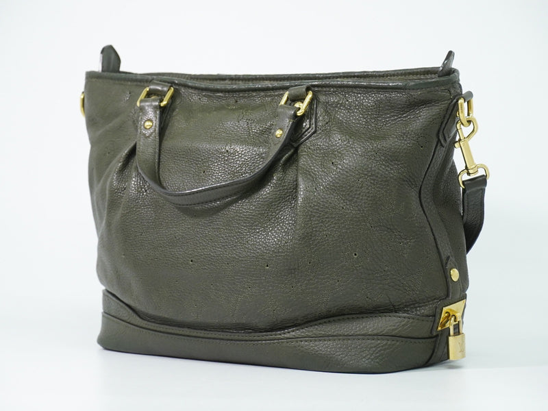 Louis Vuitton Stellar Mahina Leather Khaki Bag