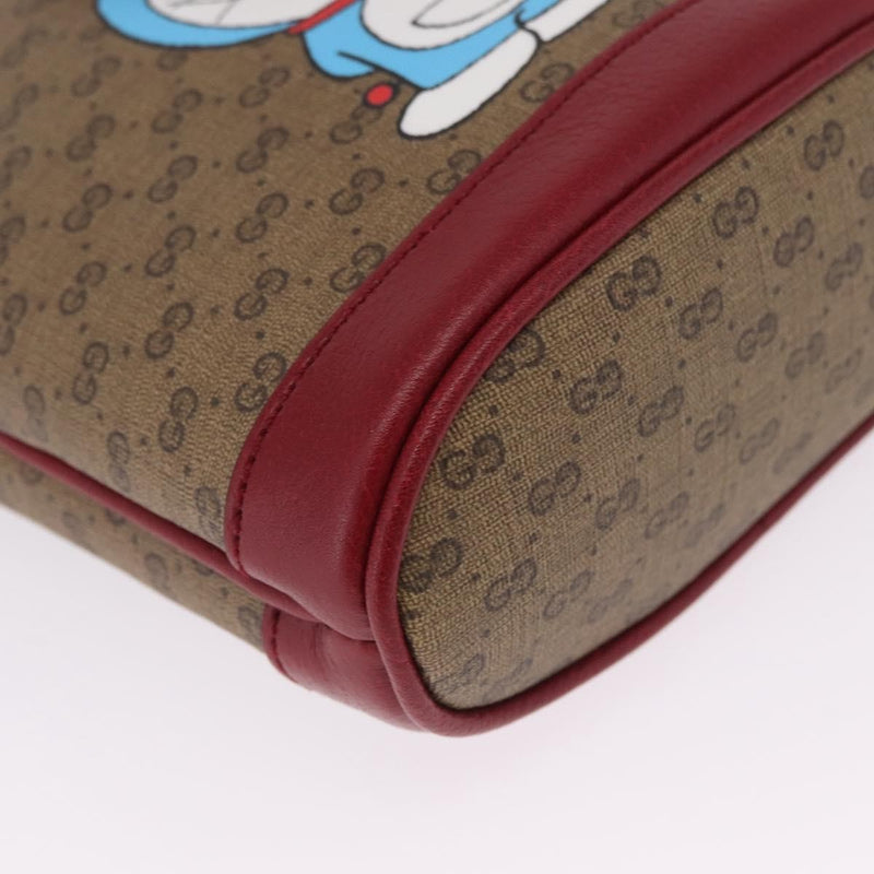 Gucci Doraemon Bucket Printed Mini Gg Coated Canvas Beige Bag