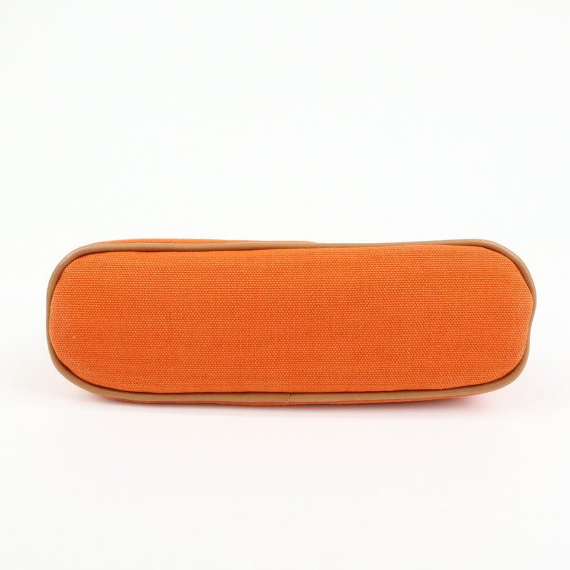 Hermes Bolide Travel Canvas Orange Bag