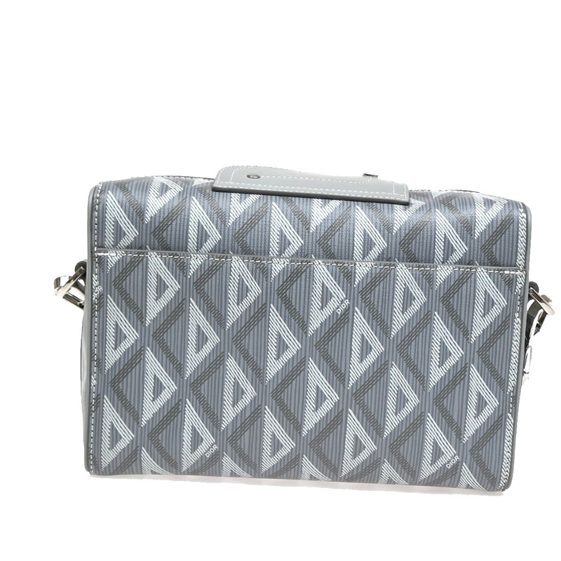 Christian Dior Lingot Messenger Cd Diamond Coated Canvas Gray