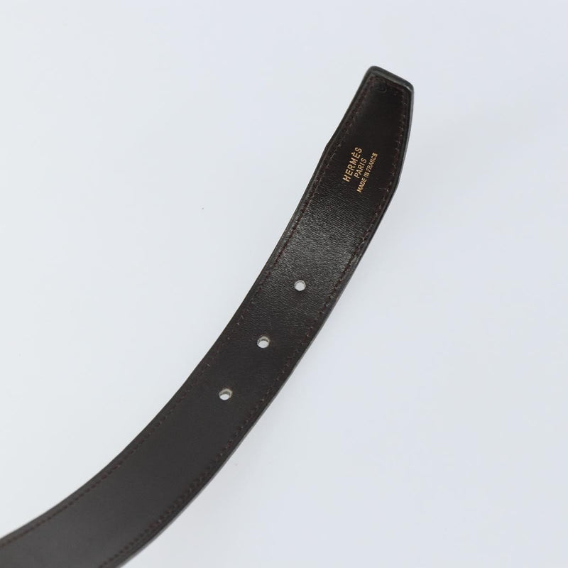 Hermes Buckle Belt Leather Black