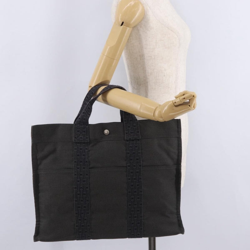 Hermes Fourre-Tout Herline Gray Canvas Bag