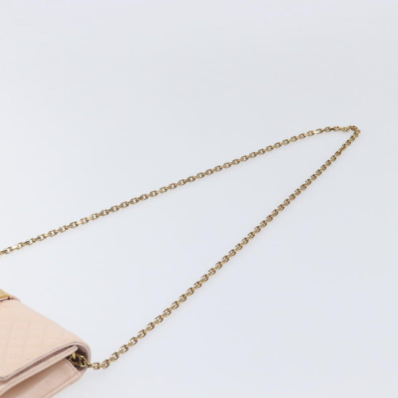 Versace Greca Goddess Convertible Clutch Leather Pink