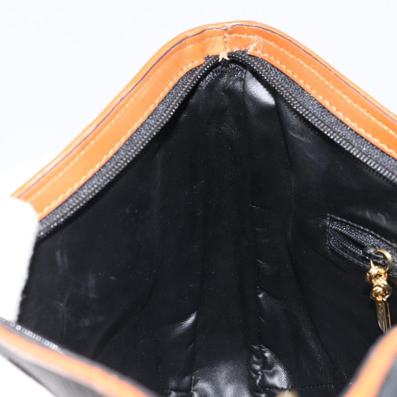 Salvatore Ferragamo Shoulder Leather Black Bag
