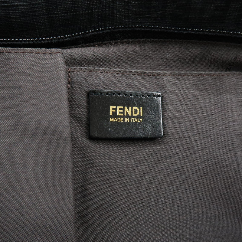 Fendi Superstar Zucchino Coated Canvas Black Bag