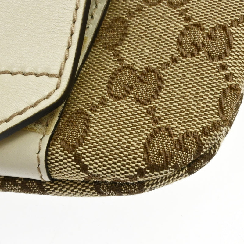 Gucci Waist Belt Bag (outlet) Gg Canvas And Leather Beige