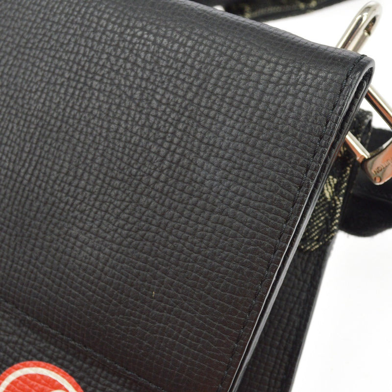 Louis Vuitton Nigo Trio Messenger Pouch Monogram Denim And Taurillon Leather Black