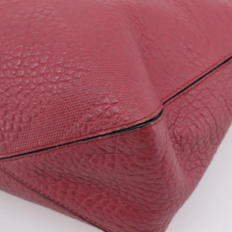 Burberry Clifton Convertible Heritage Grained Leather Red Bag