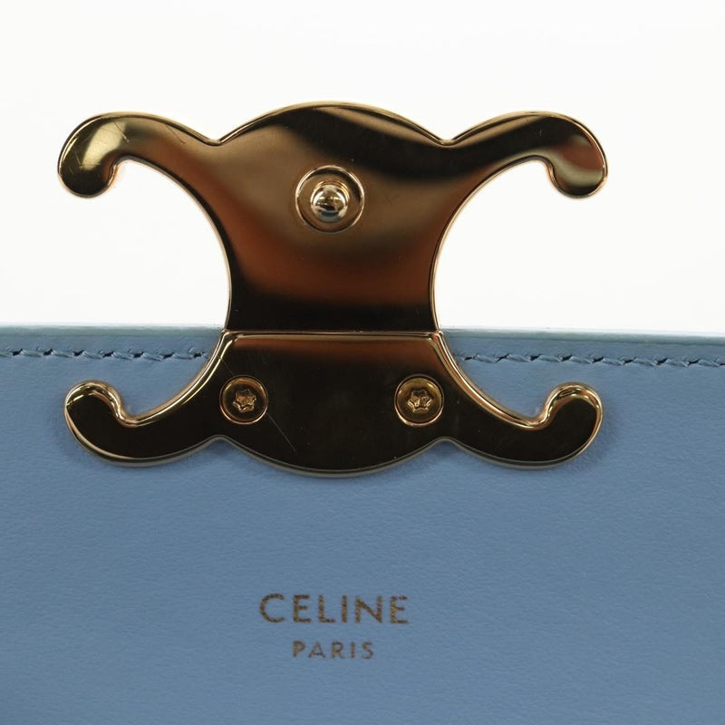 Celine Claude Leather Blue Bag