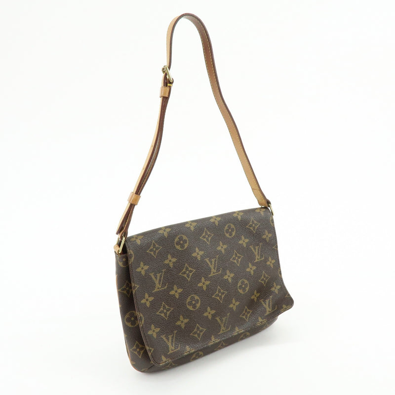 Louis Vuitton Musette Tango Monogram Canvas Brown Bag