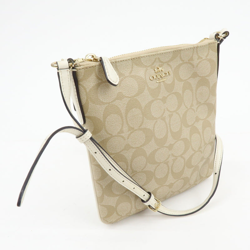Coach Shoulder Canvas Beige Bag